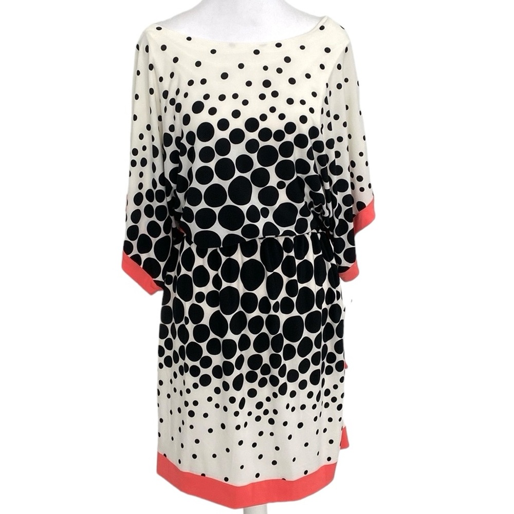 Sandra Darren Polka Dot Belted Dress
